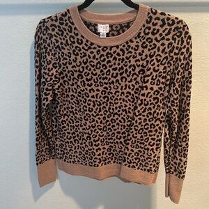 A new day cheetah print sweater size M